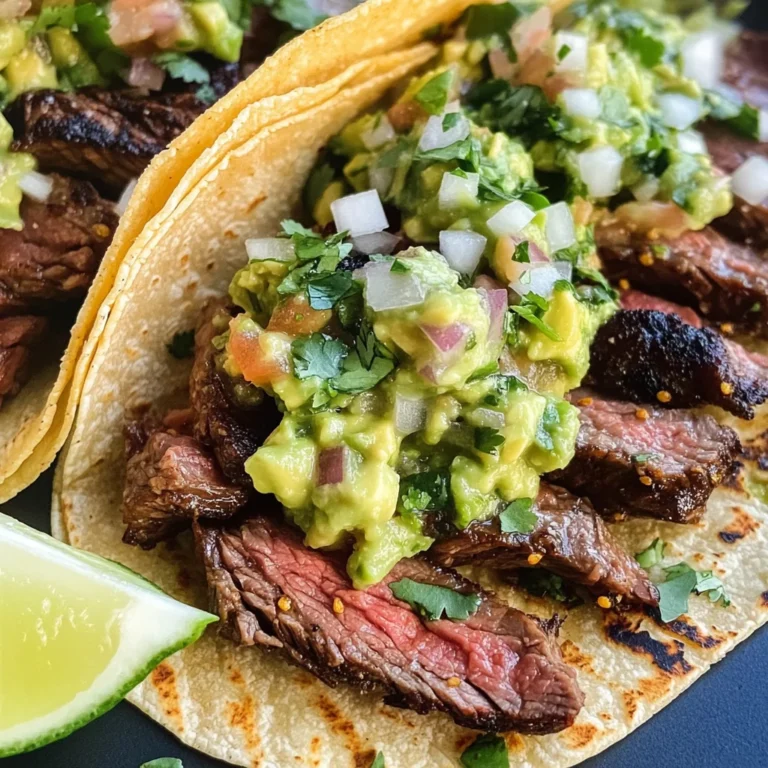 Grilled Steak Tacos with Avocado Salsa