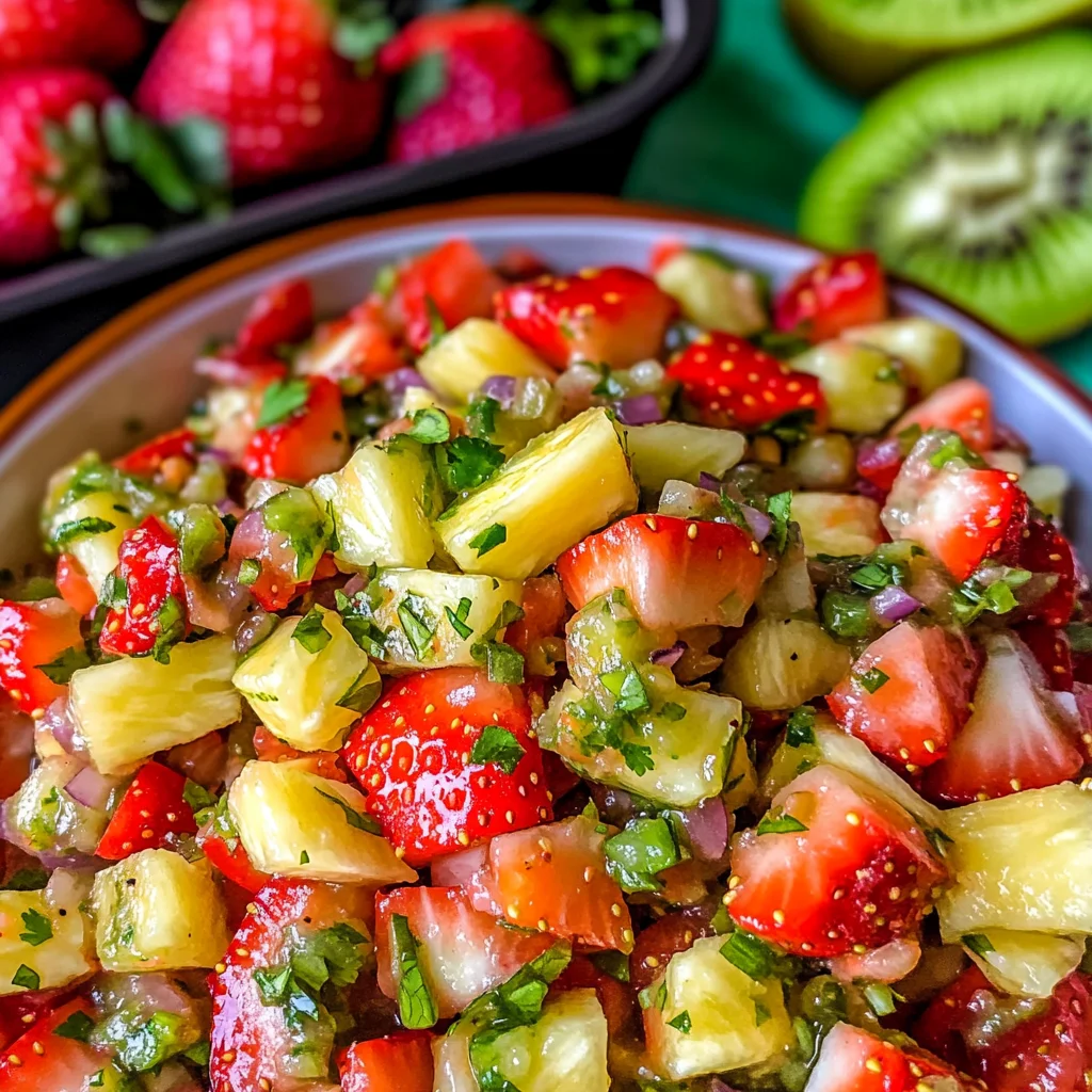 Tangy Pineapple Strawberry Salsa