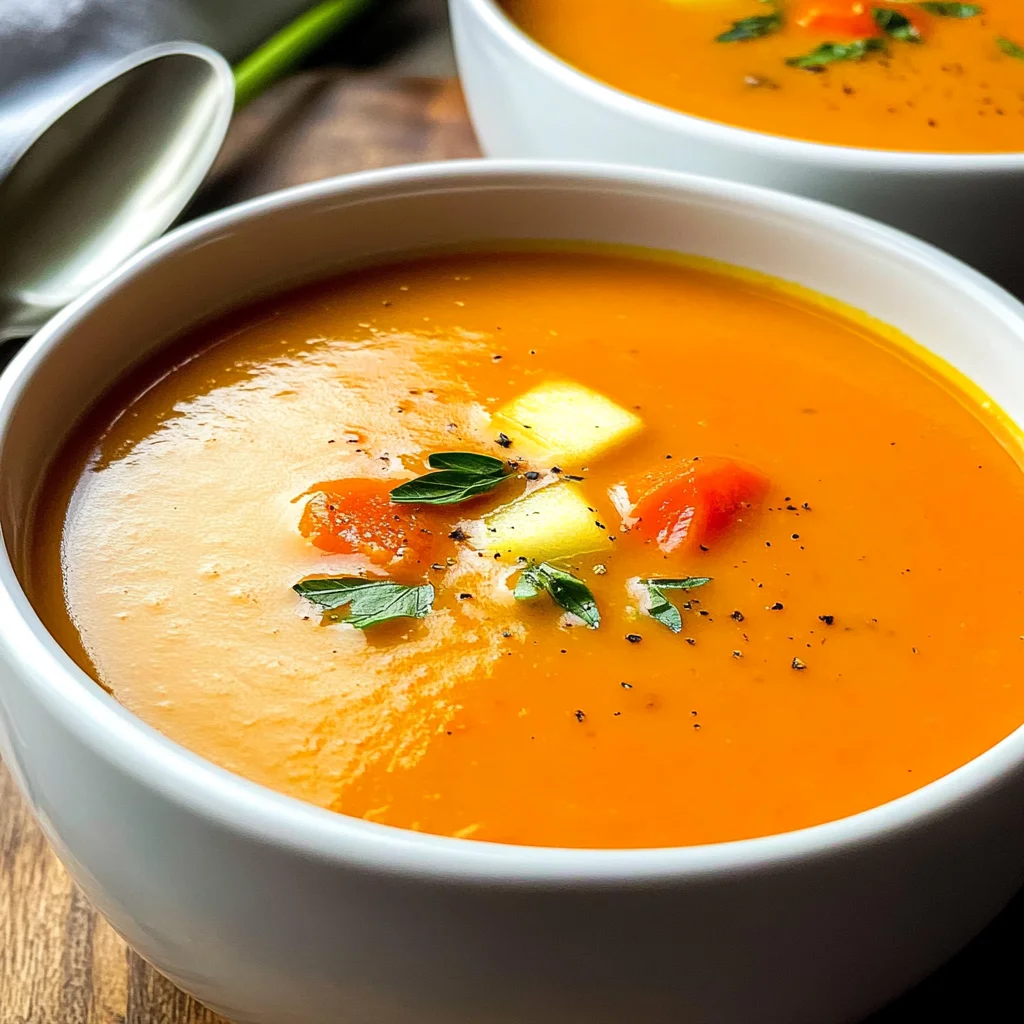 Tomato carrot apple soup | carrot tomato soup recipe